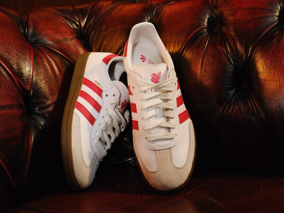 adidas SAMBA OG LFC スニーカー リヴァプール アディダス サンバ リバプール Liverpool 27.5cm US9.5 ホワイトxレッド