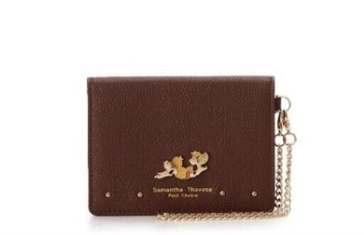 新品【サマンサタバサ プチチョイス】チップ&デール パスケース リス ディズニー 定期入れ 茶色 限定 Samantha Thavasa Petit Choiceアンド