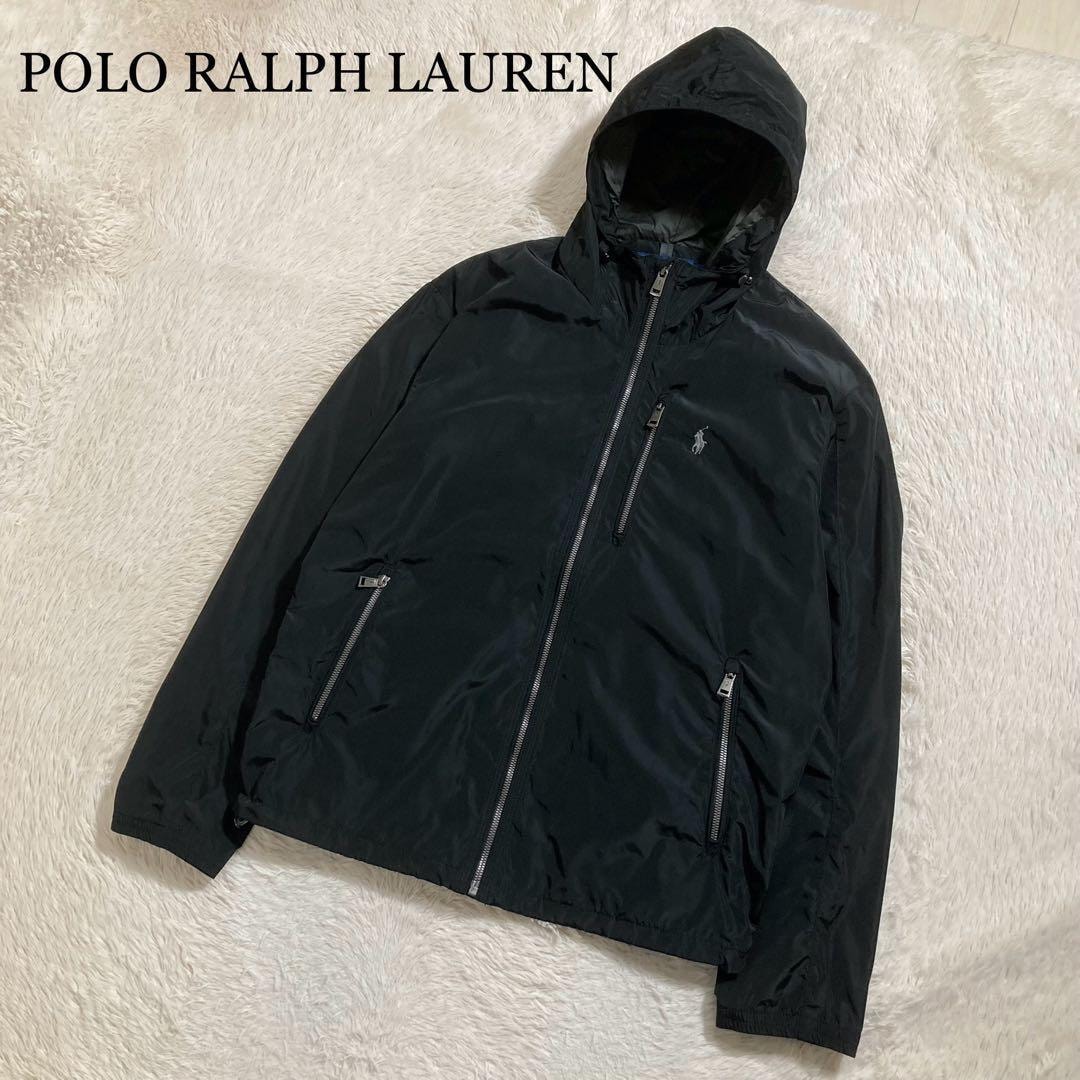 美品 POLO RALPH LAUREN ポロラルフローレン マウンテンパーカー ナイロン ポニーロゴ ブルゾン
