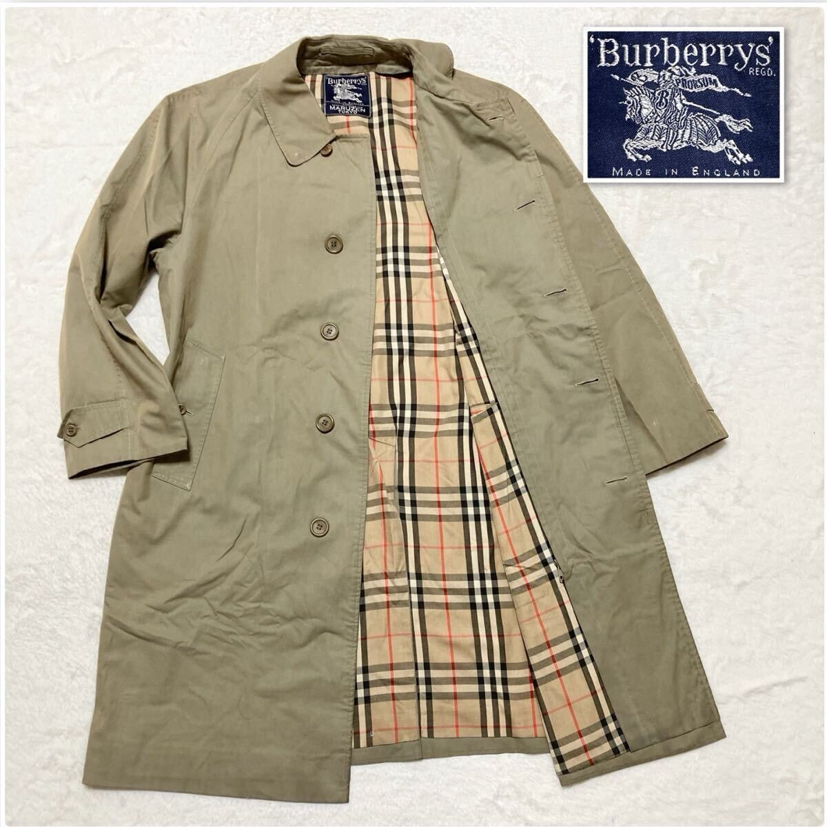 傷や汚れあり】Burberrys バーバリー ステンカラーコート ロングコート