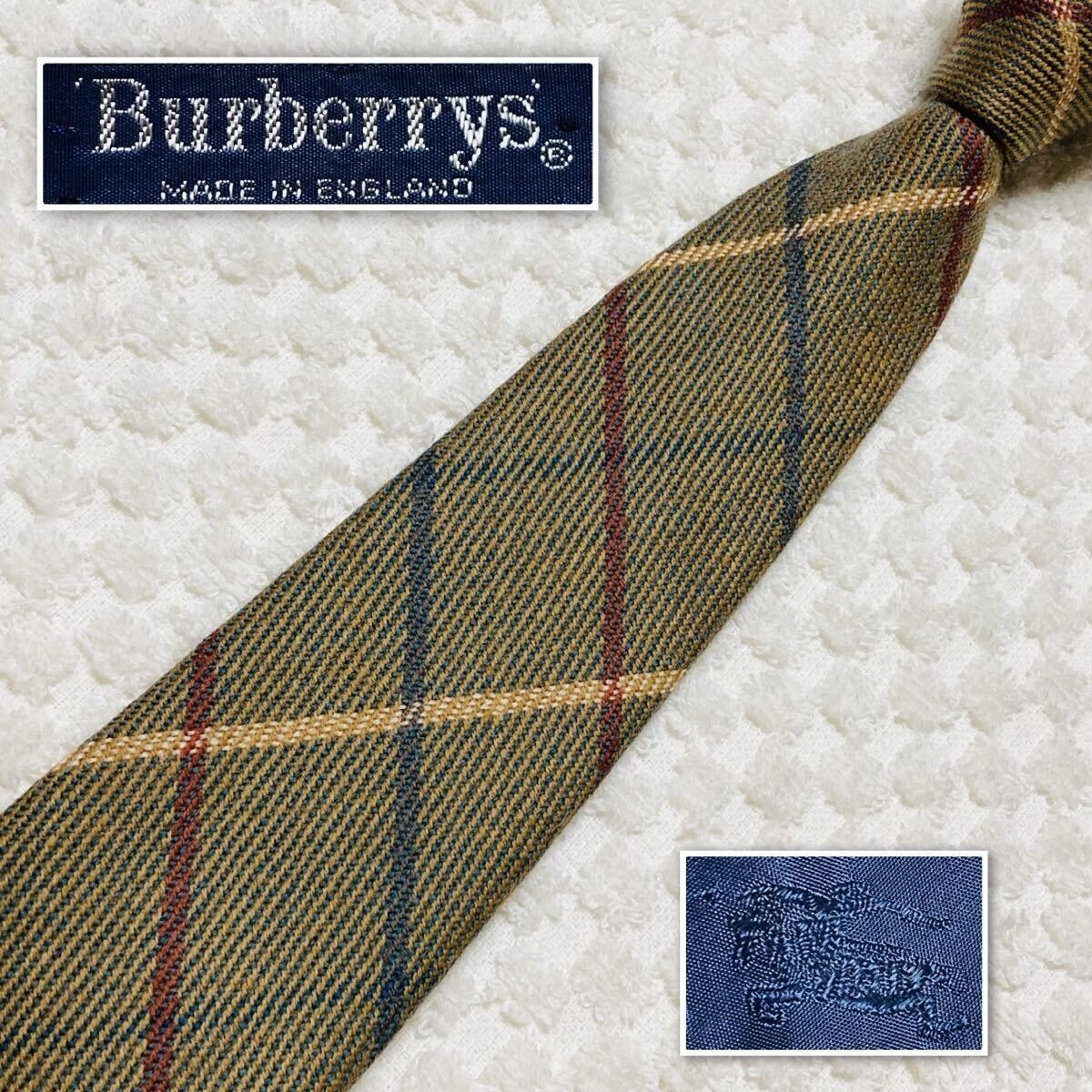 B (目立った傷や汚れなし)】□美品□希少デザイン&ウール製□Burberrys