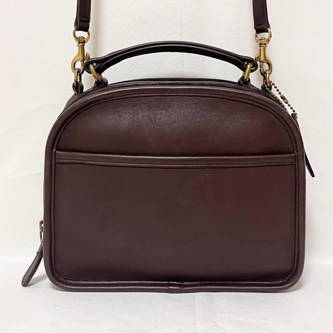 OLD COACH オールドコーチ 2way ショルダーバッグ ハンドバッグ グラブタンレザー ブラウン 9991 USA製