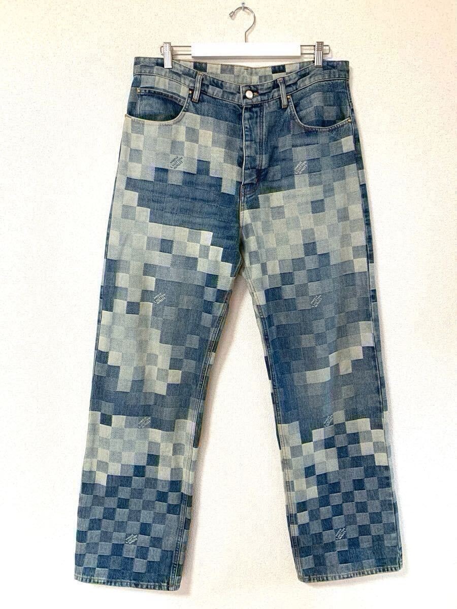 LOUIS VUITTON ヴィトン ダミエ デニム パンツ国内正規品 W34 / スニーカー ジャケット シャツ ダウン スウェット トレーナー パーカー　