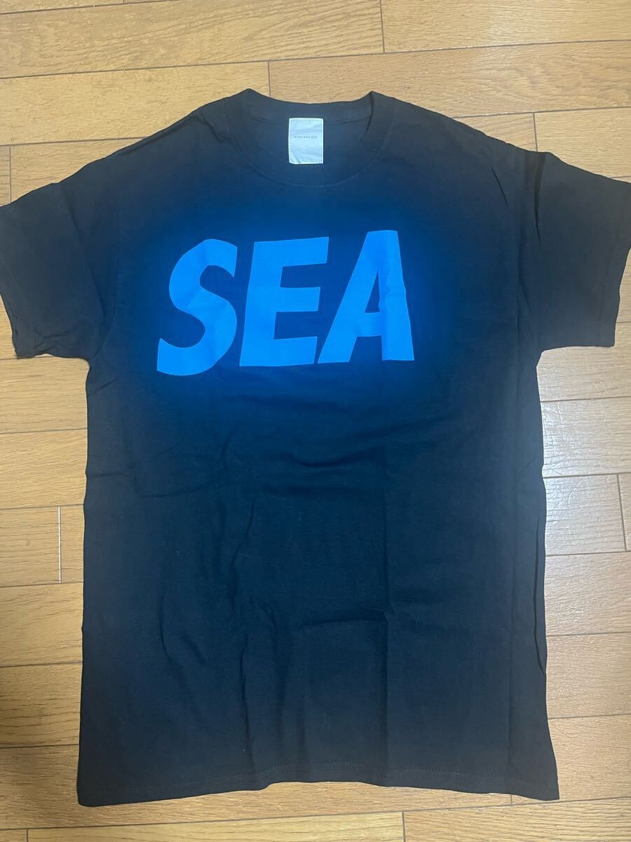 WIND AND SEA S/S TEE/BLACK Sサイズ BIG SEA LOGO ウィンダンシー　
