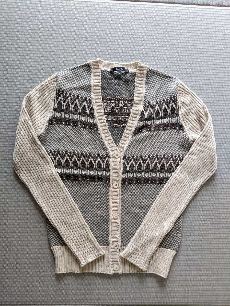 新品 gucci カーディガン イタリア製 未使用 グッチ 確実正規 セーター Gucci フリーダ S