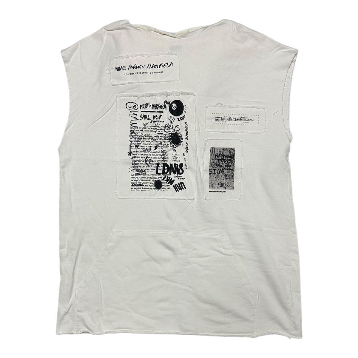 メゾンマルジェラ2018年 落書き グラフィティー プリント ワンピース ドレス ノースリーブ