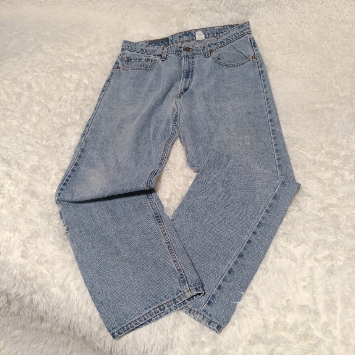 リーバイス501 W38 エルパソ ボトム 青 90s USA 古着 17426 B (目立っ 