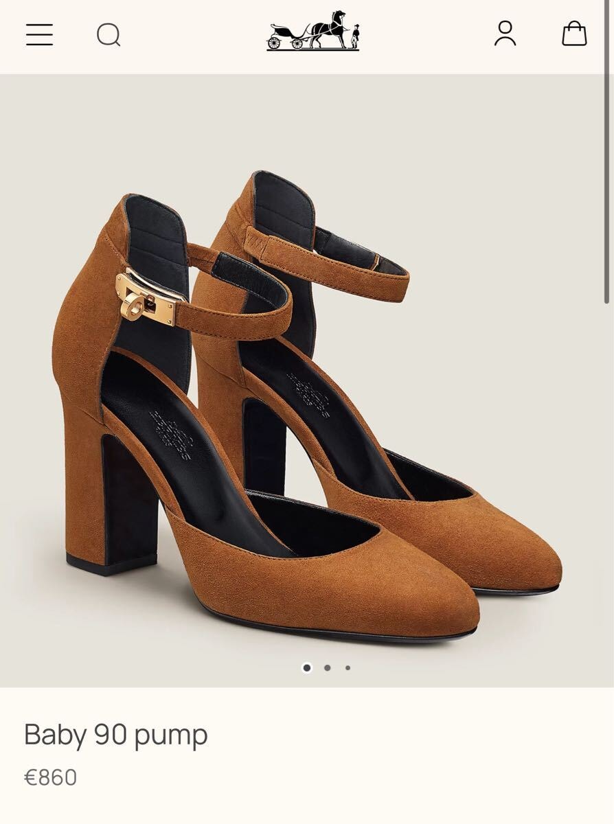 HERMES baby 90 エルメス　ケリーパンプス　36 1/2