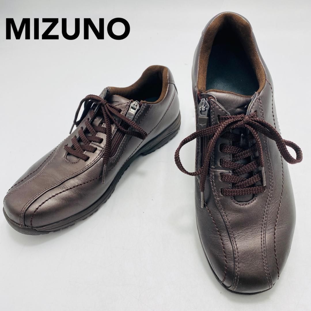 MIZUNO　ミズノ　スニーカー　ウォーキングシューズ　サイドジップ　24.5