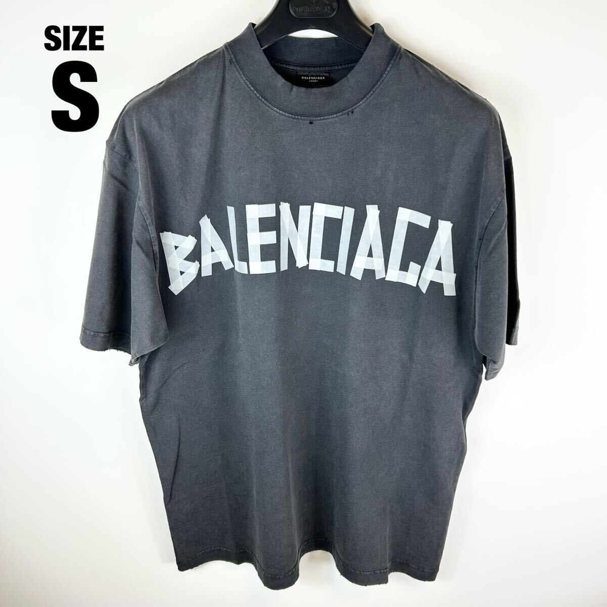 新品balenciaga テープロゴ Tシャツ バレンシアガ