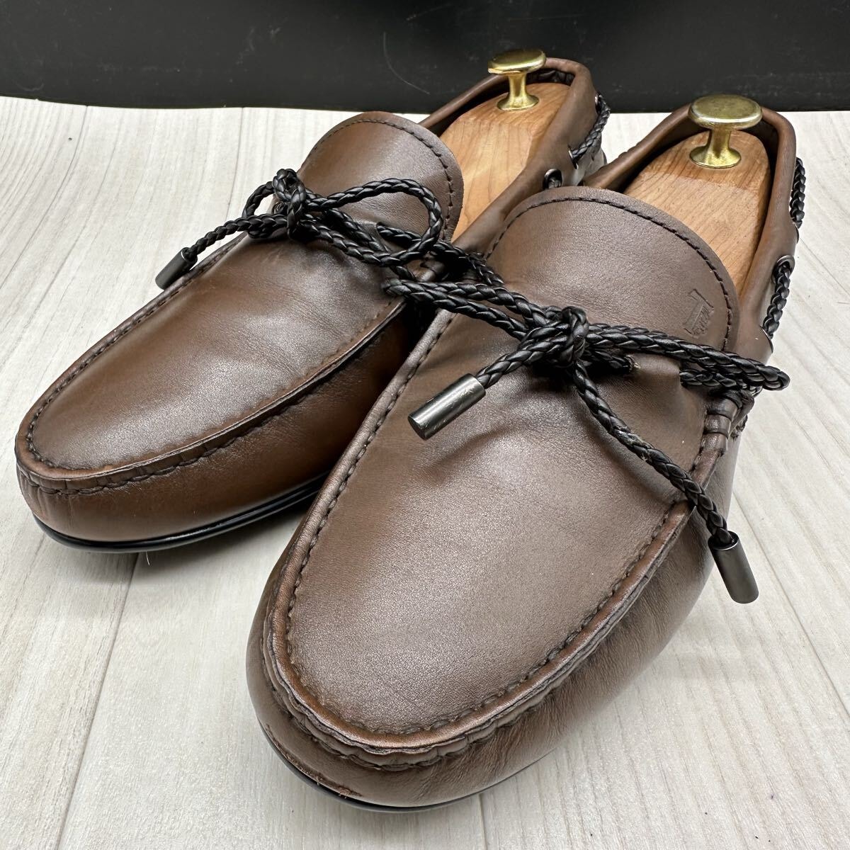 ✨美品✨TOD'S ゴンミーニ フリンジ レザー ドライビングシューズ