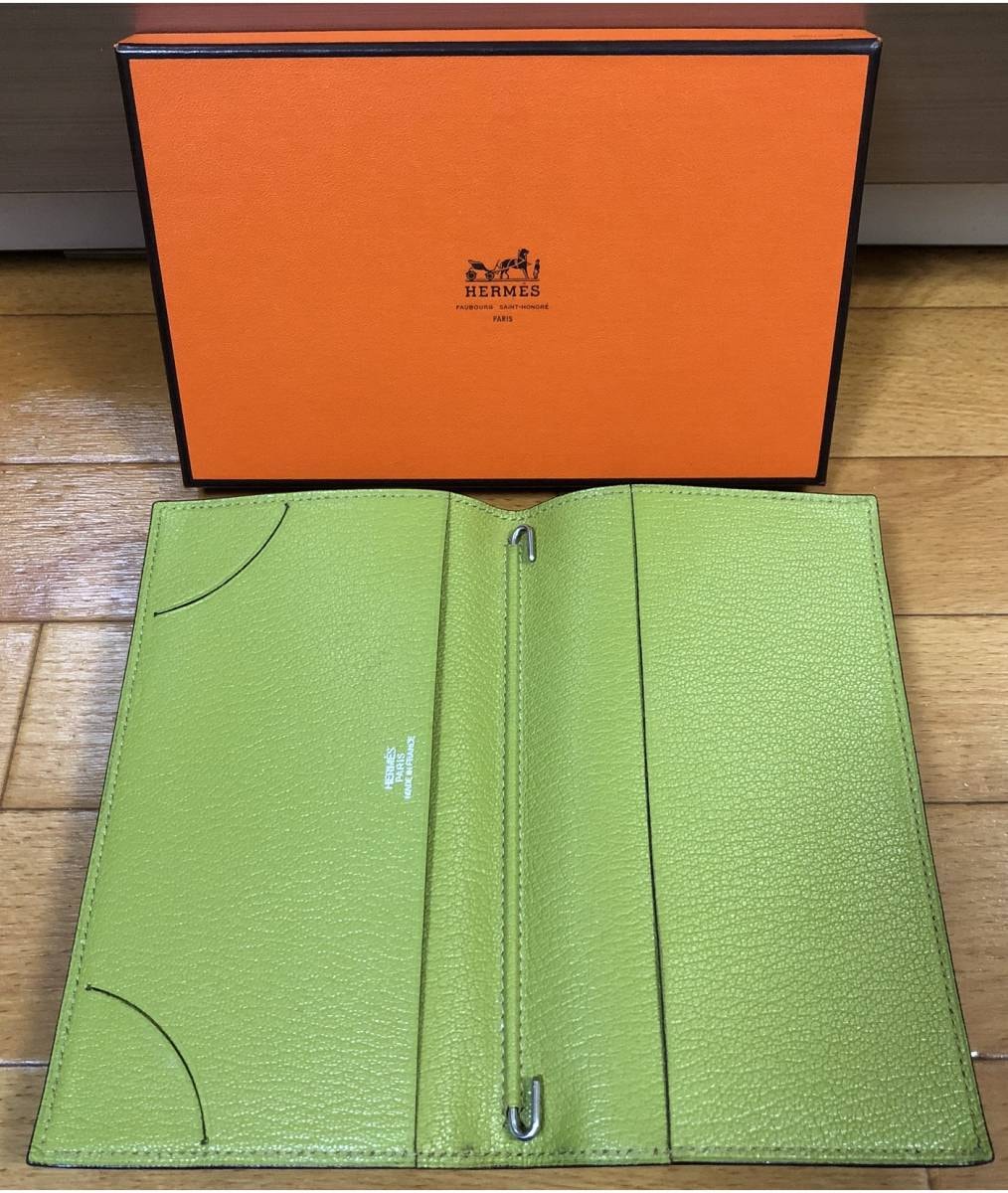 2色柄 希少レア エルメス アジェンダ ビジョンII HERMES 手帳カバー