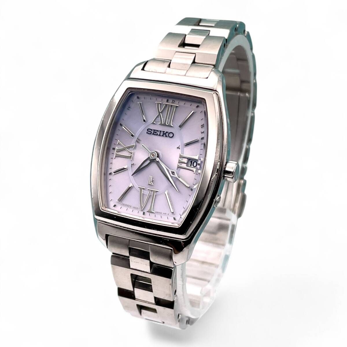 稼働■ SEIKO セイコー LK ルキア レディース 腕時計 電波 ソーラー シンプル シルバー 1B22-0AP0 上品 4338-62-20