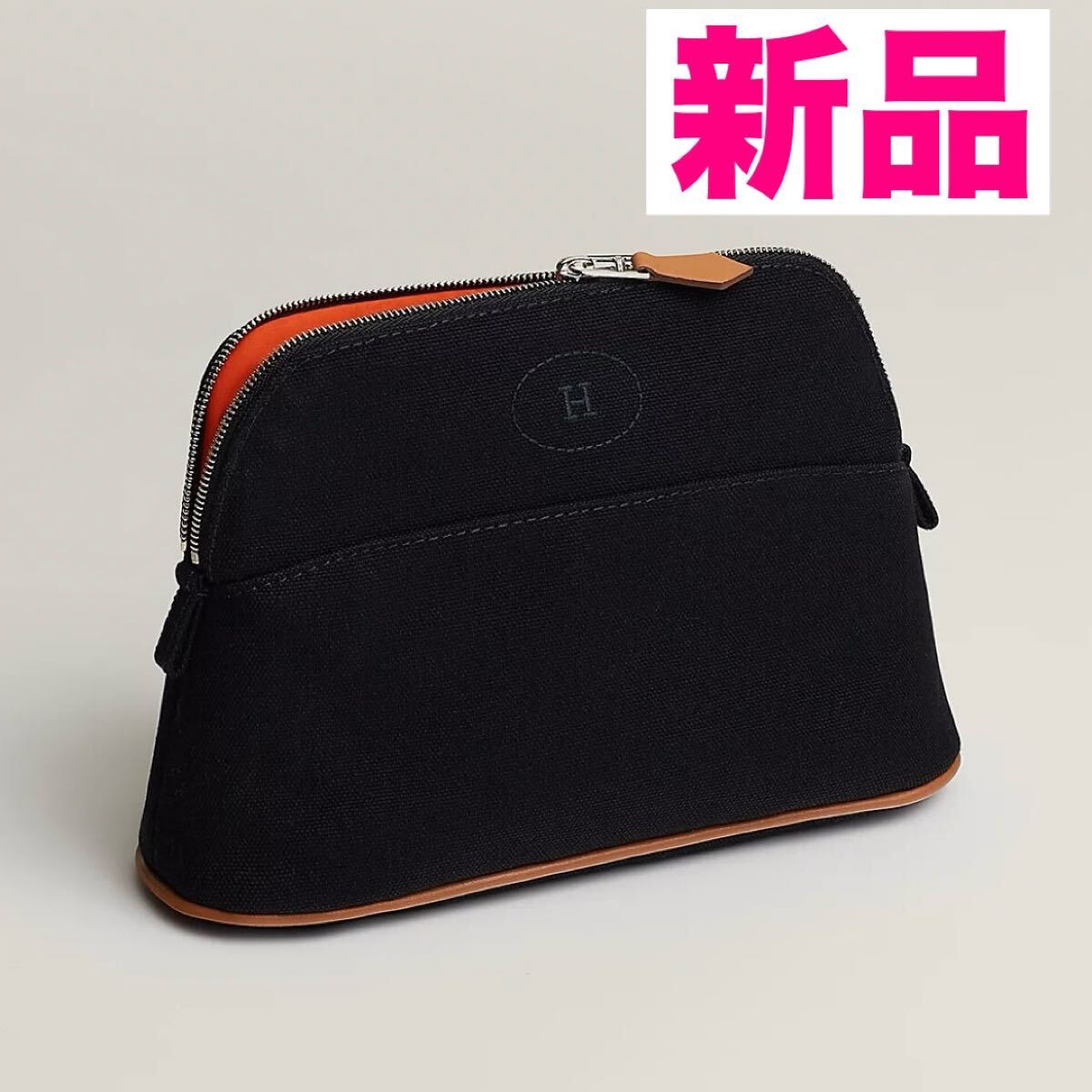 即国内発送可 エルメス ボリードポーチ ミニミニ 黒 (HERMES/ポーチ