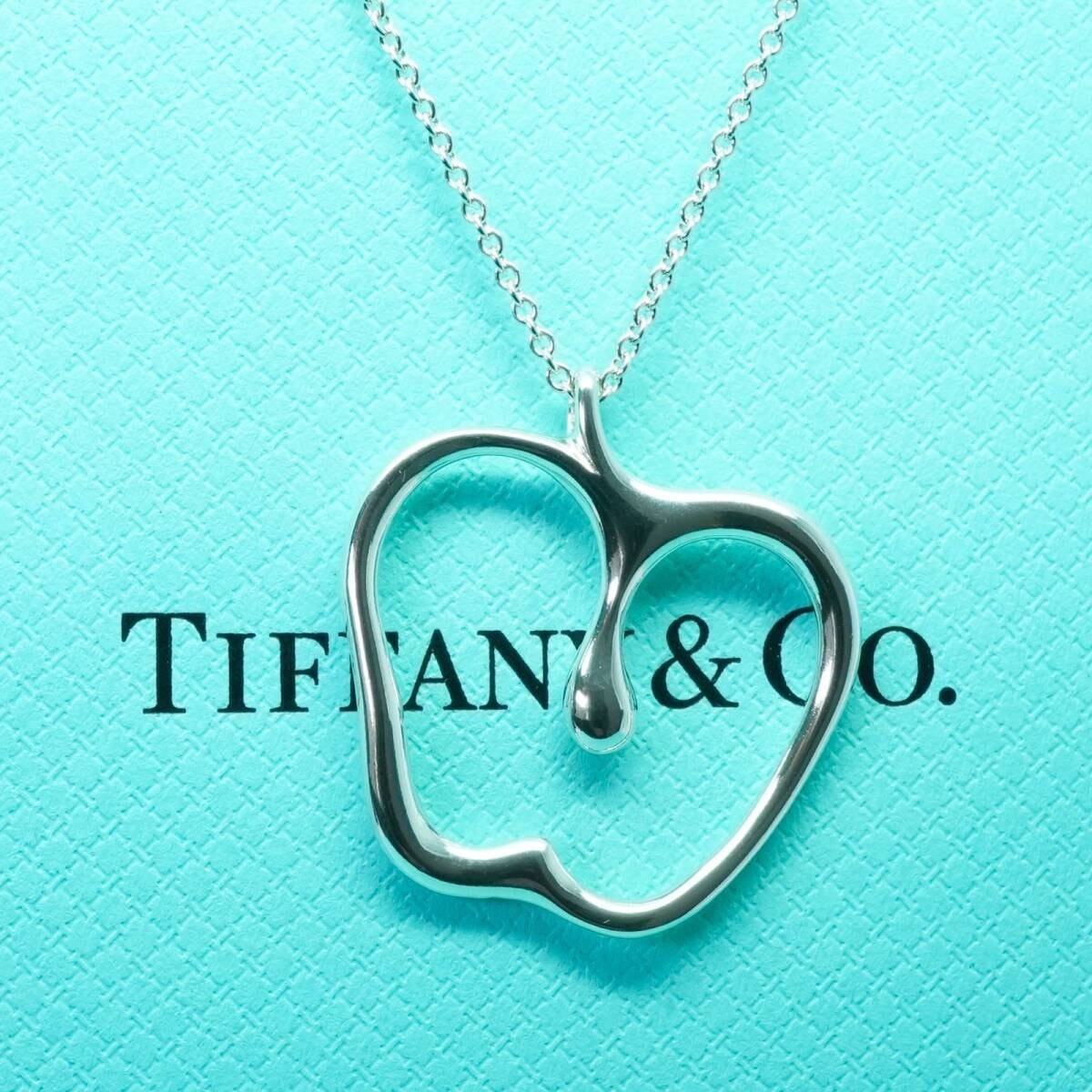 極美品 ティファニー アップル ラージ ロング ネックレス/25-344