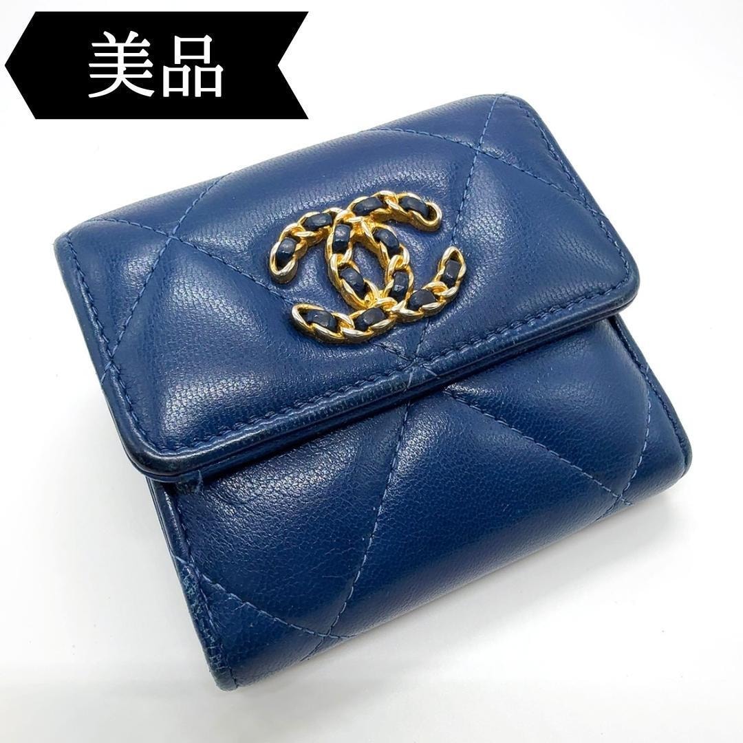◇シャネル◇ラムスキン/ディズヌフ/コンパクトウォレット/三つ折り財布/19