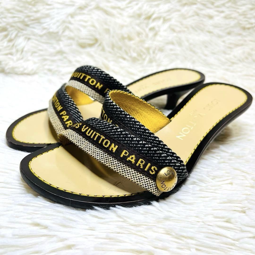 【希少】LOUIS VUITTON ルイヴィトン ミュールサンダル 22㎝
