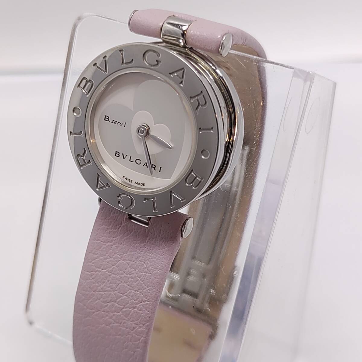 【稼働品・付属有】BVLGARI ブルガリ B.zero1 ビーゼロワン BZ22S ハートモチーフ レディース腕時計