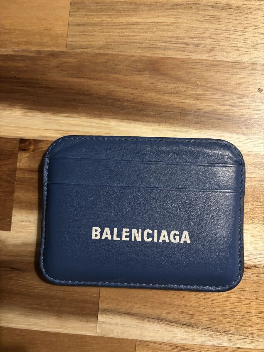 【BALENCIAGA バレンシアガ】カードケース ネイビー