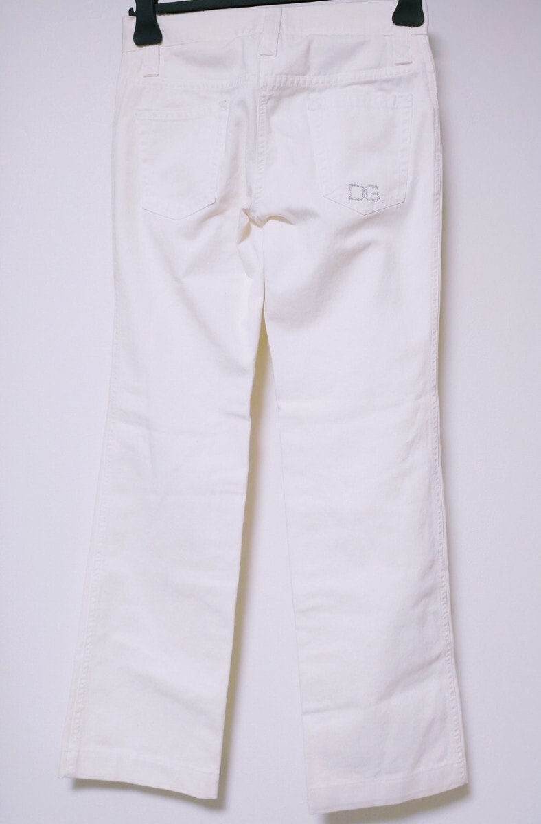 ★ドルチェ＆ガッバーナ デニム ロゴ入り 白 38