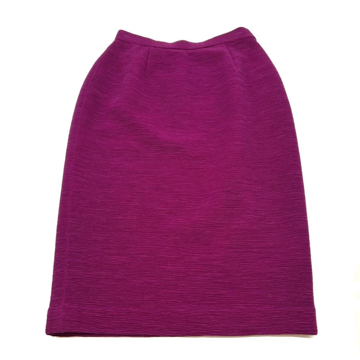 Christian Dior　クリスチャンディオール　スカート　パープル　L　紫　レディース　ひざ丈　vintage ディオール　DIOR タイトスカート