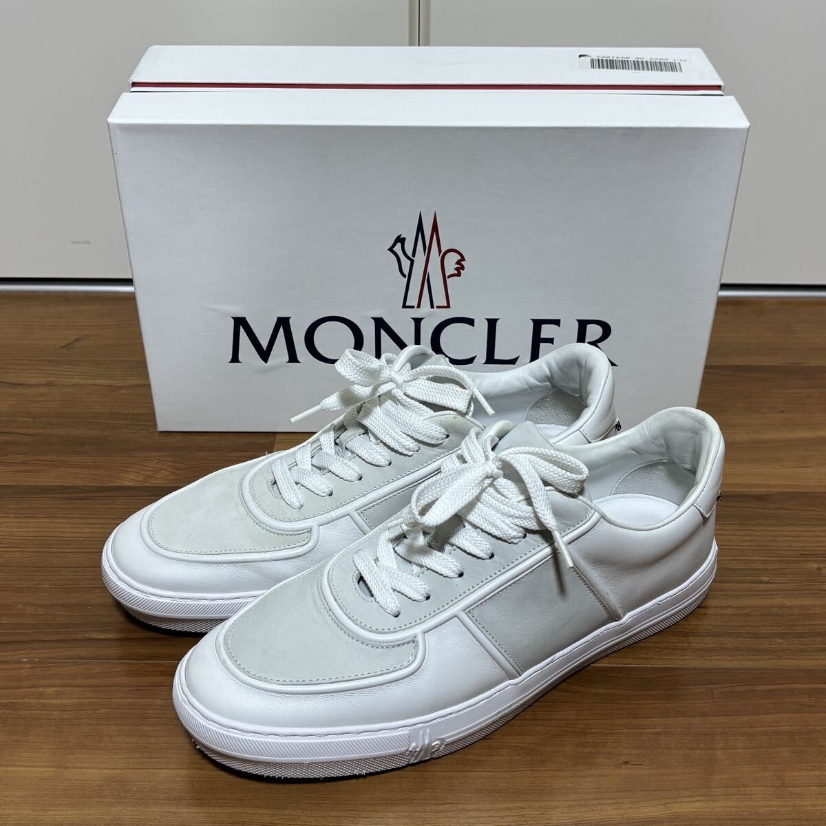 A (未使用に近い)】Monclerモンクレール メンズレザースニーカー NEUE