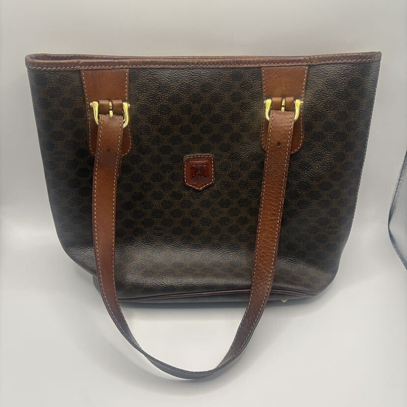 セリーヌ CELINE ヴィンテージ マカダム柄 トートバッグ M95