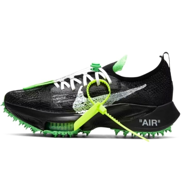 【鑑定バッチ付き】エア ズーム テンポ ネクスト％ x オフホワイトBlack　Off-White × Nike Air Zoom Tempo Next% Flyknit Black