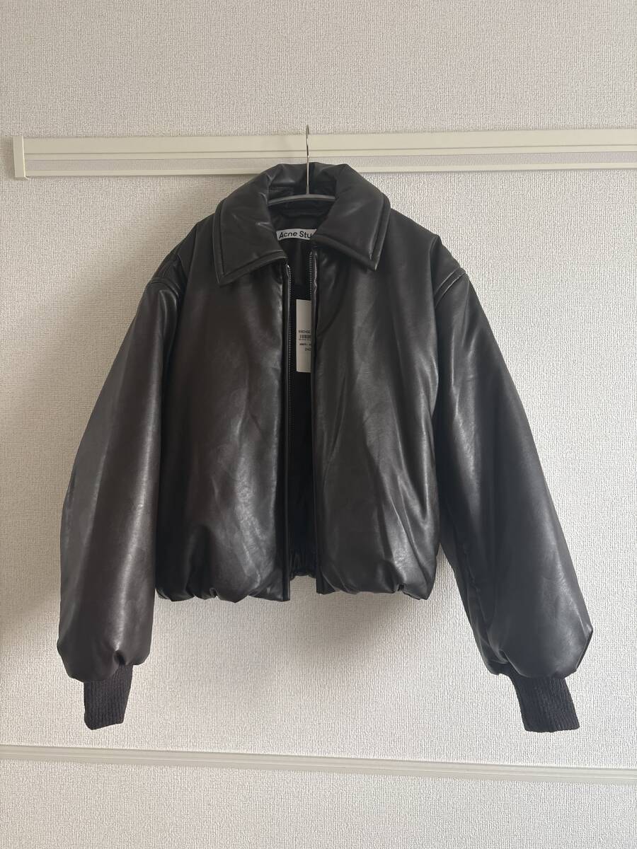 Acne studios レザーボンバージャケット