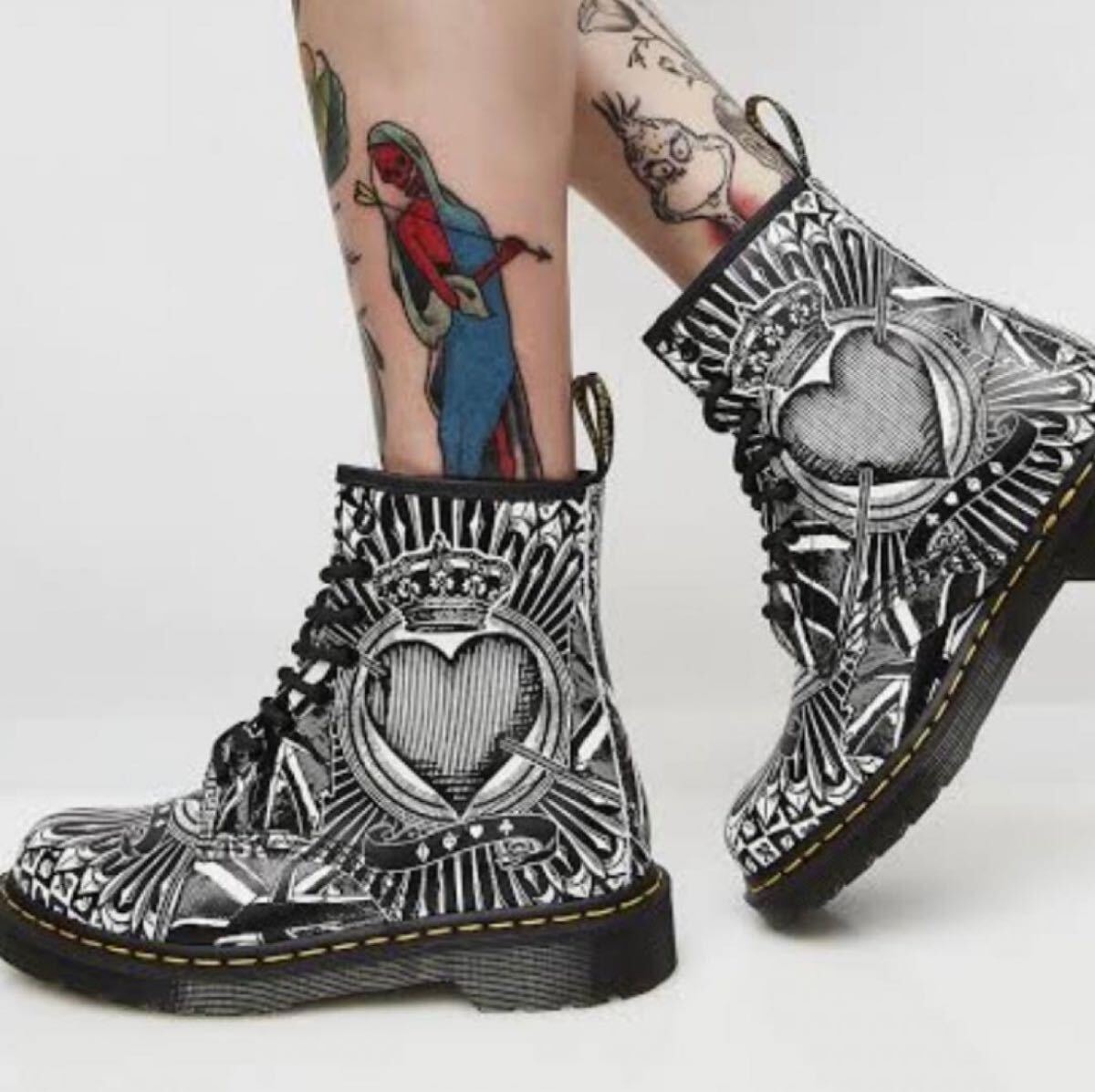 ドクターマーチン Dr.Martens 1460 8ホール トランプ柄 Playing Card ブーツ UK7 26cm 廃盤モデル