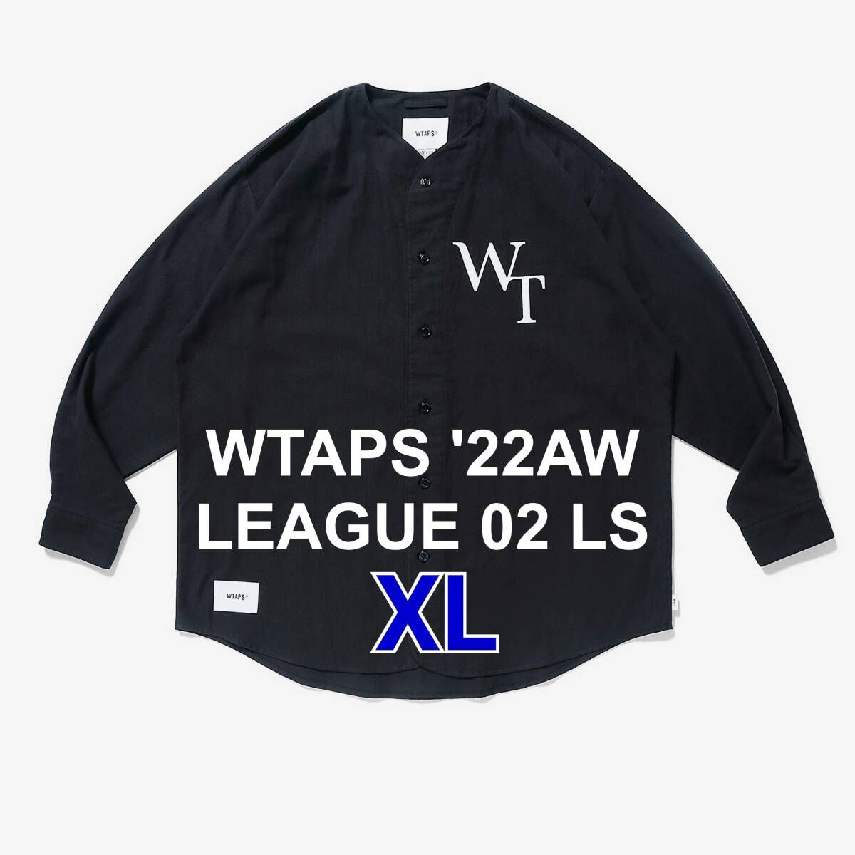 ダブルタップス ロンT LEAGUE wtaps ブラック WTAPS ダブルタップス 21SS SCREEN WTVUA スクリーン ロング