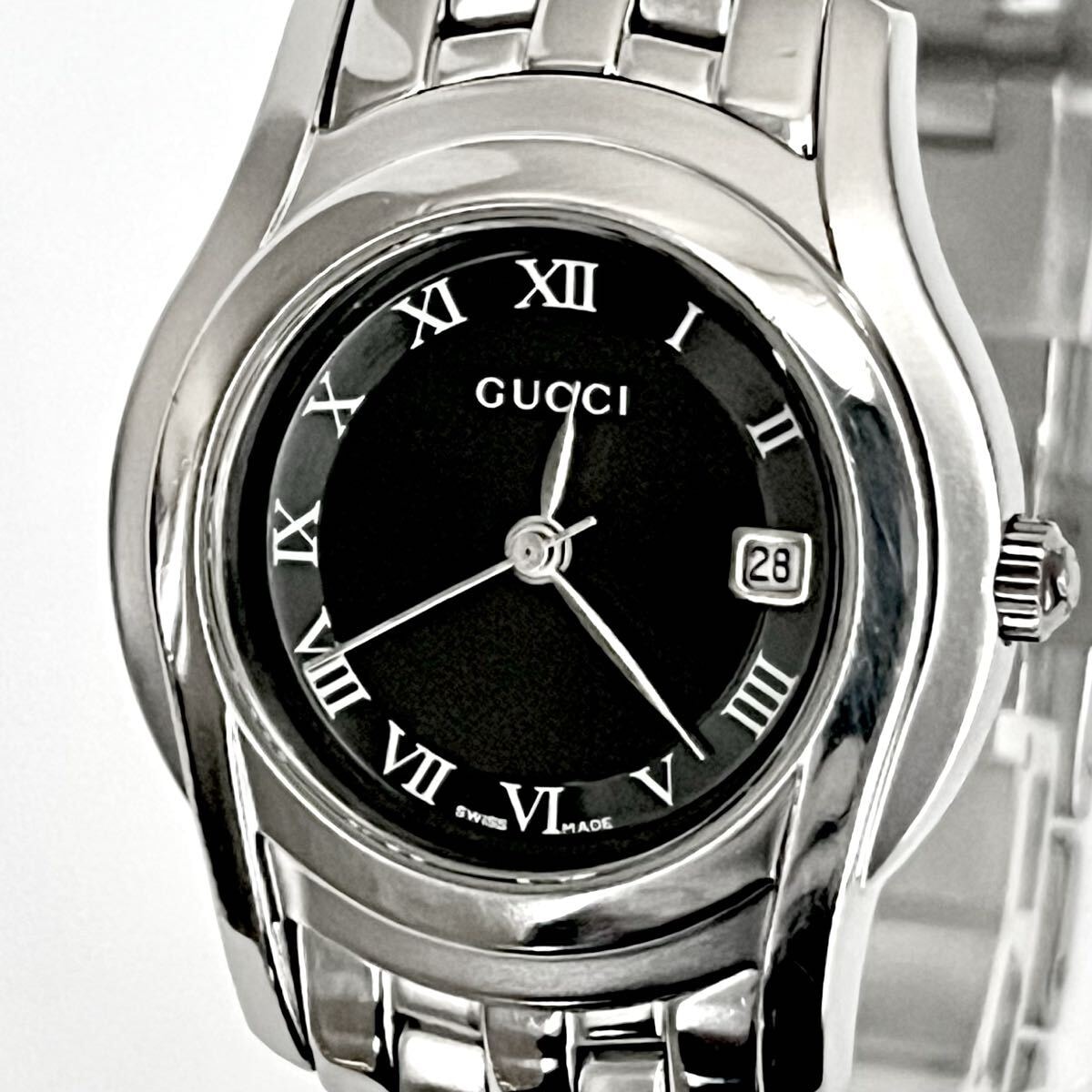 B (目立った傷や汚れなし)】【稼働】磨き済み グッチ GUCCI 5500L