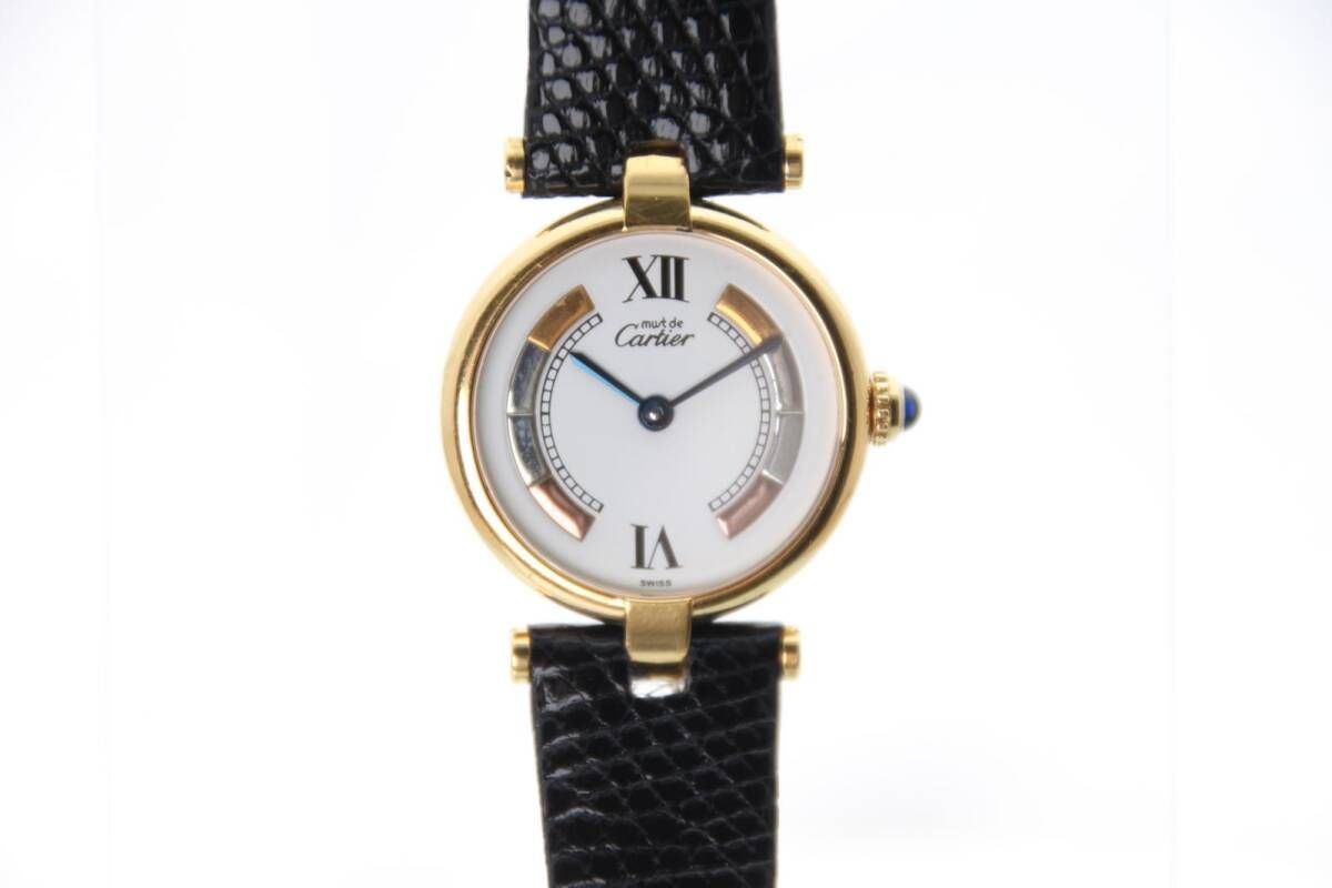 Cartier　カルティエ 　マストヴァンドーム　スリーカラー　　SV925/GP　　クォーツ　レディース　【中古】　T0128