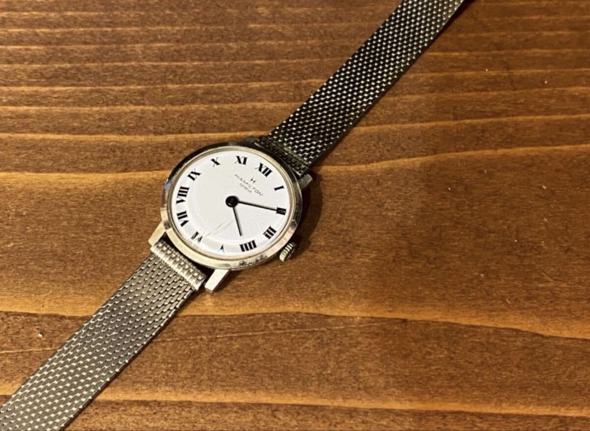 【希少 ジャンク】ハミルトン GENEVE ジュネーブ スイス製 手巻 腕時計 ヴィンテージ vintage