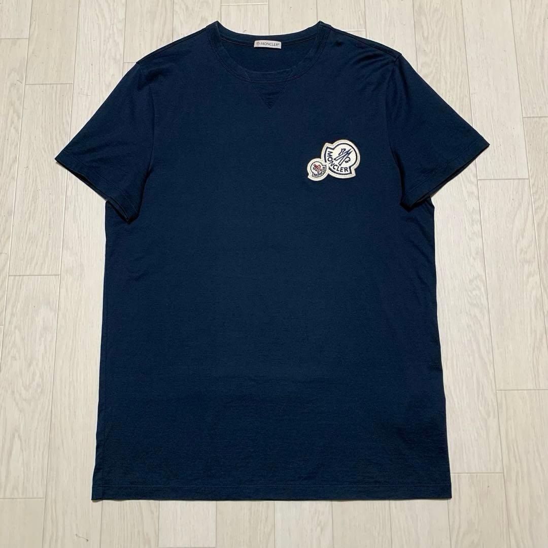 B (目立った傷や汚れなし)】MONCLER プリント Tシャツ ダーク