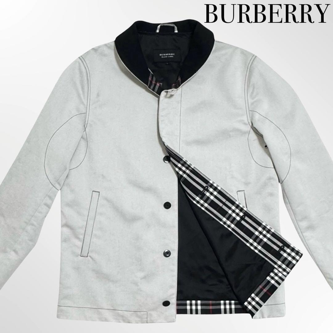 BURBERRY バーバリー ブラックレーベル サイズL 上着 アウター 洋服 メンズ ライトグレー系