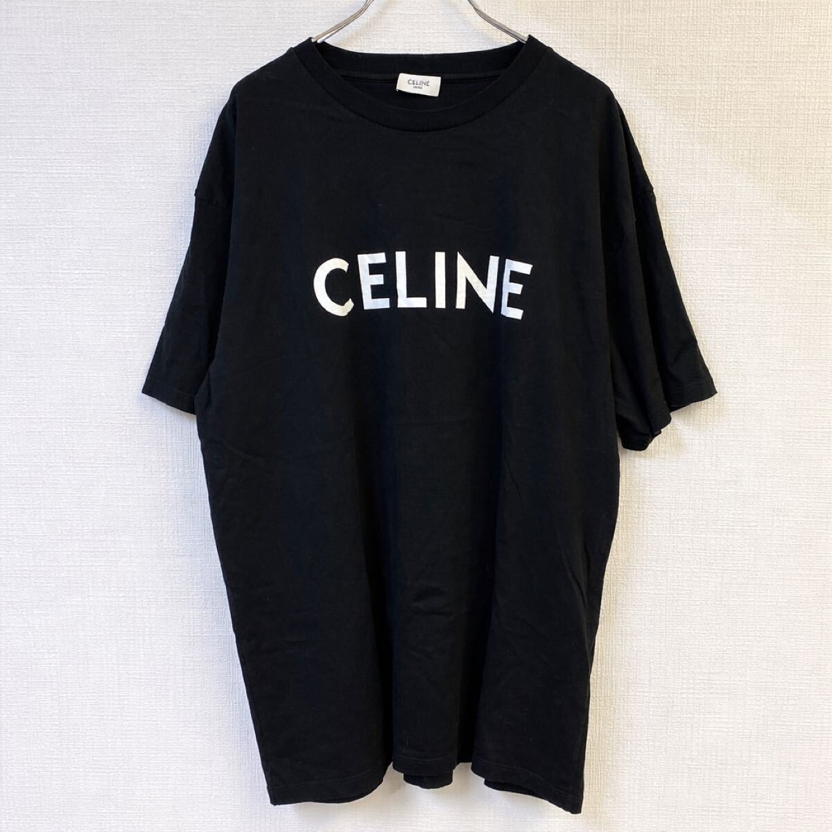 B (目立った傷や汚れなし)】美品 セリーヌ CELINE 半袖Tシャツ ロゴ