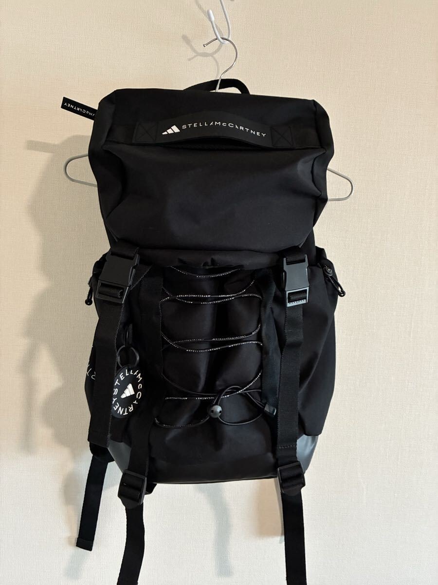 極美品 adidas by Stella McCartney バックパック アディダス リュック 黒 ブラック定価25300円