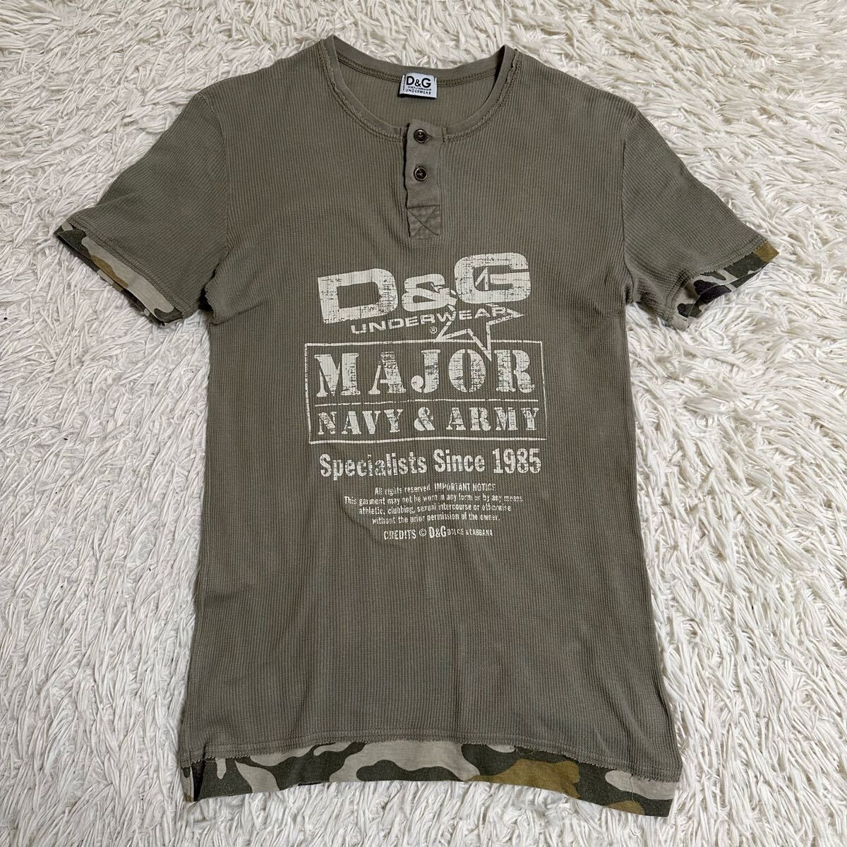 【DOLCE&GABBANA】ドルガバ Tシャツ S 半袖 カモフラージュ