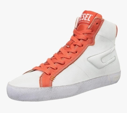 【新品】[Diesel] (ディーゼル) メンズ カウレザー ミッドカットスニーカー Y02970P5197