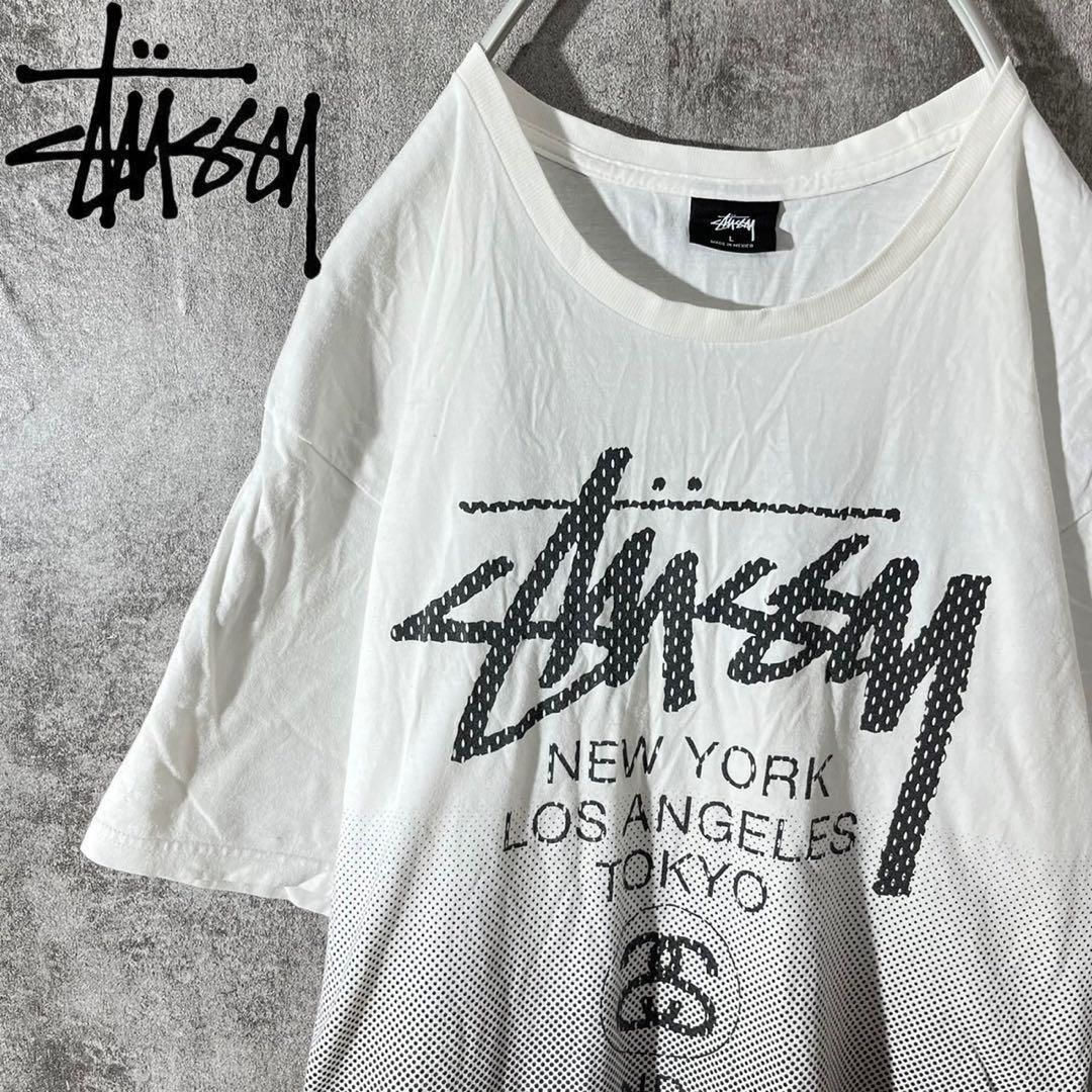 [大人気]　ステューシー　Tシャツ　ストックロゴ　SSリンク　ワールドツアー