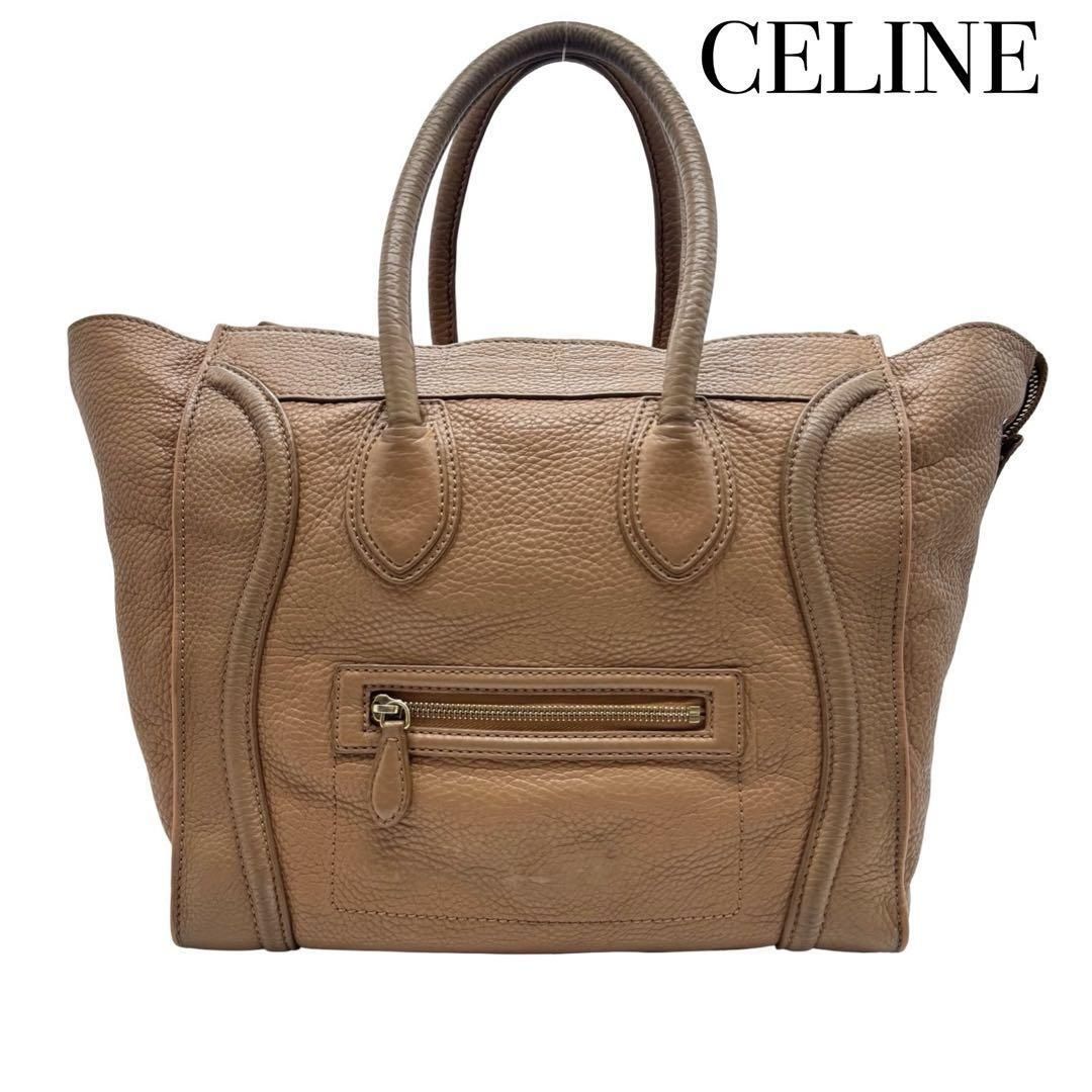 CELINE セリーヌ ラゲージ ミニ トートバッグ ハンドバッグ レディース 茶系 ブラウン 