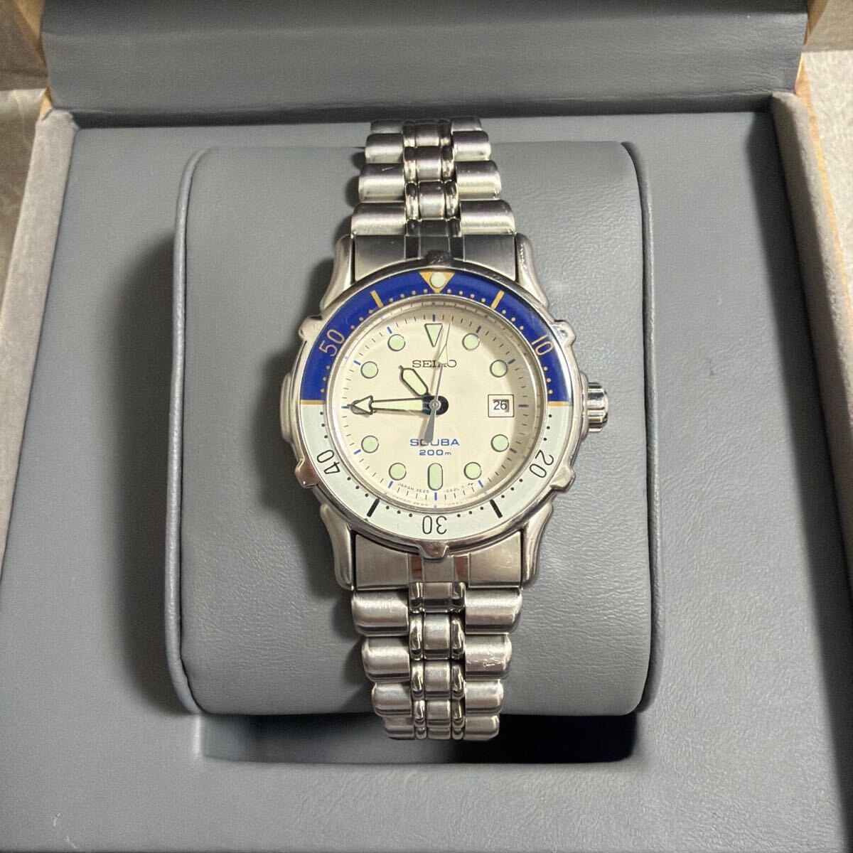 C (やや傷や汚れあり)】【希少】セイコー SCUBA 200m 3E25-0A60