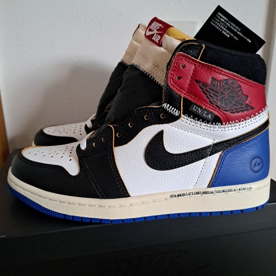 UNION フラグメント Nikeエアジョーダン1 レトロ HIGH OG x ユニオン × フラグメント 人気の 25cm fragment Jordan