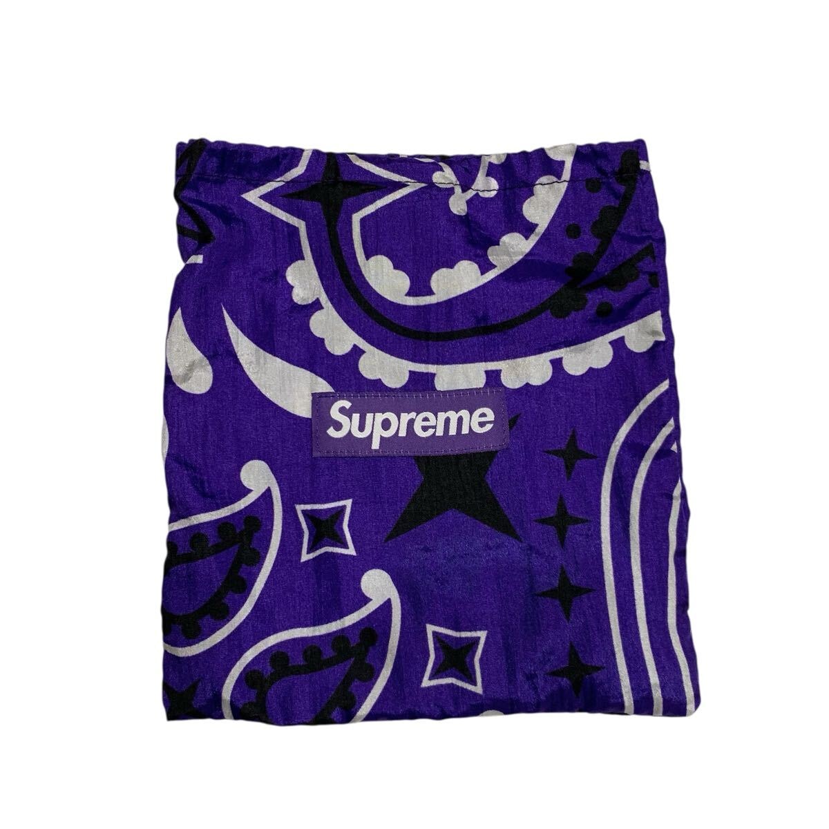 【未使用】シュプリーム SUPREME コラボ 小物入れ ポーチ 袋 パープル