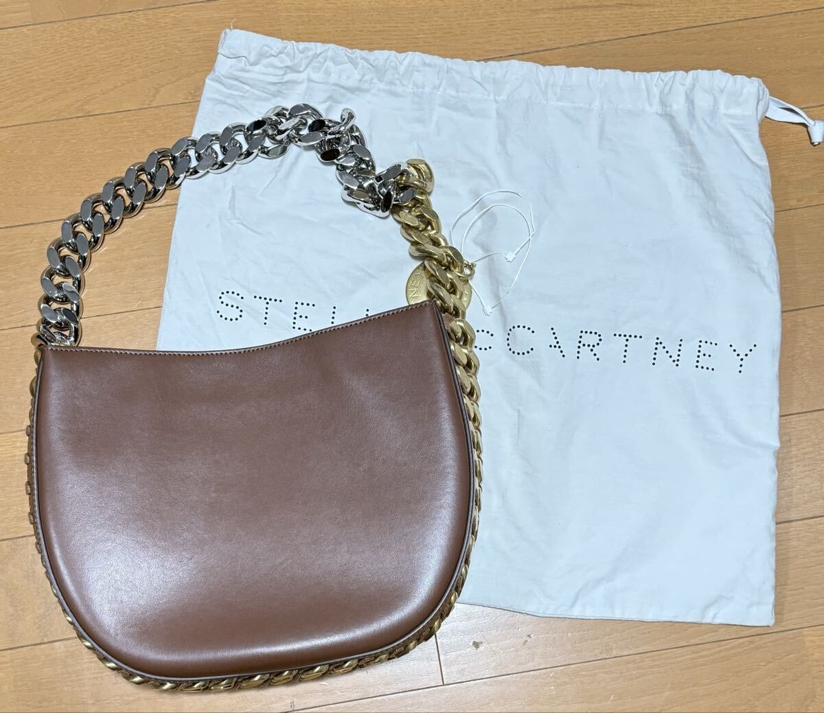Stella McCartney ブラウン ハンドバッグステラマッカートニー 新品 チェーン 