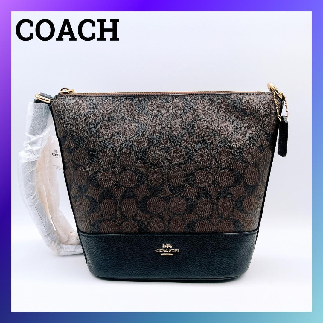 コーチ F76669 シグネチャー スモールパクストンダッフル ショルダーバッグ