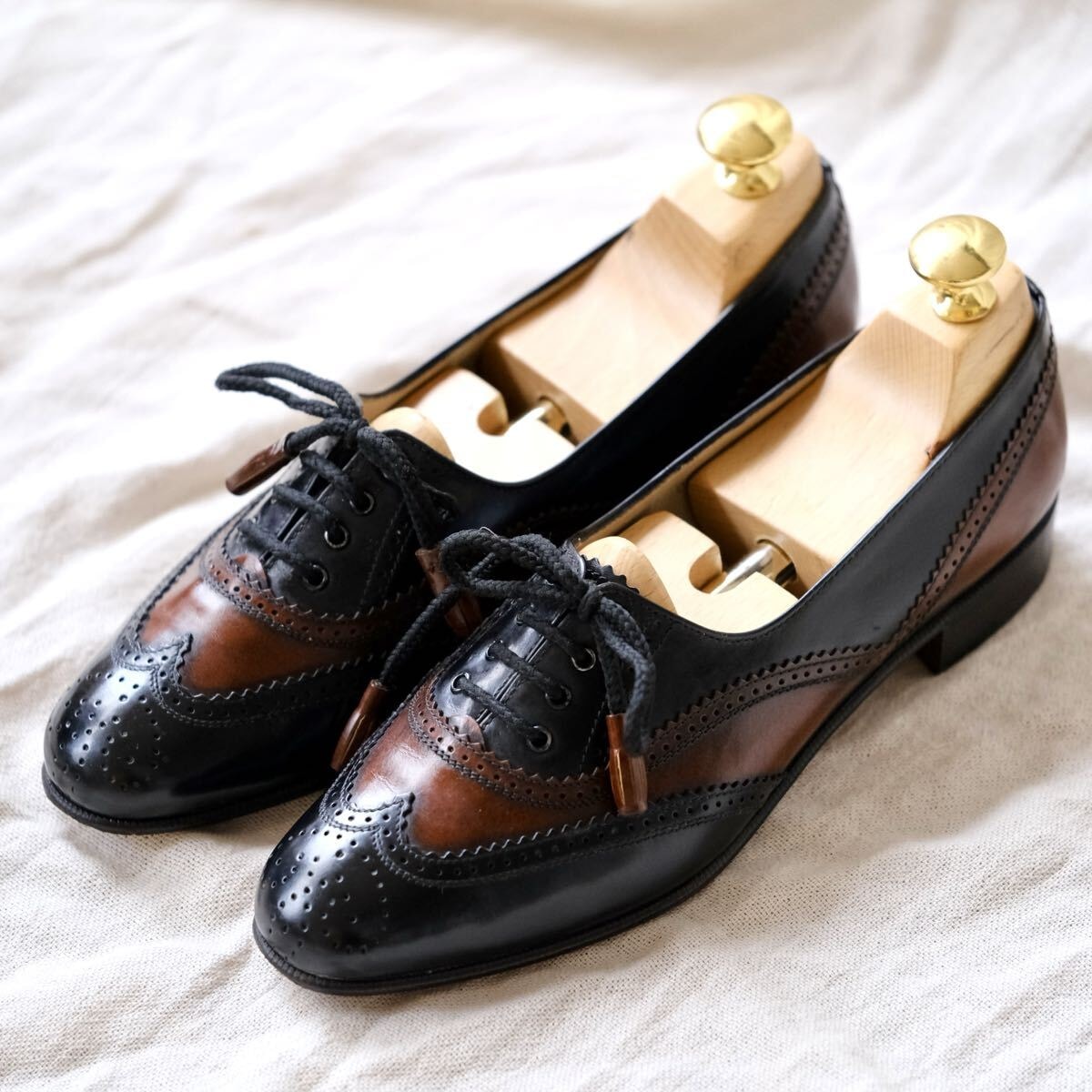 Salvatore Ferragamoフェラガモタッセルコンビウィングチップ6C