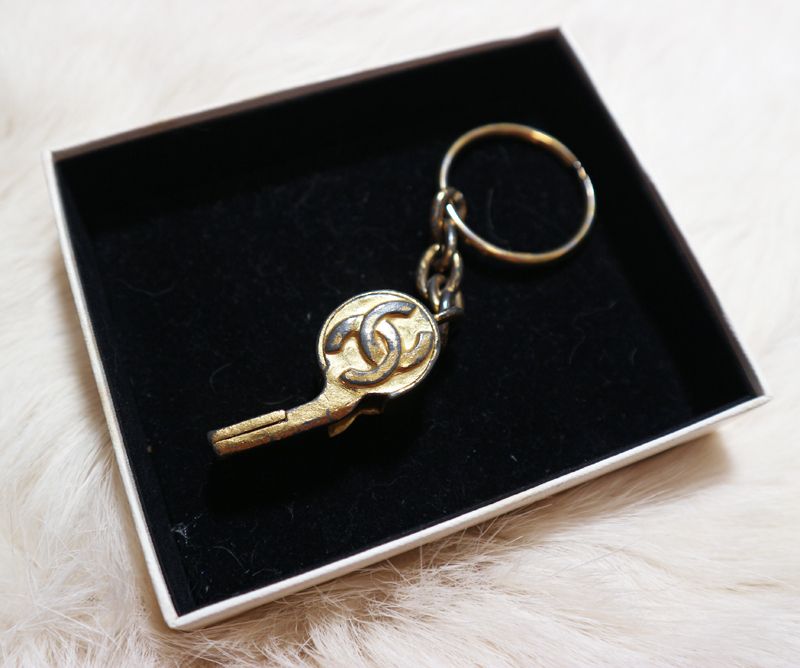 ◇シャネル◇CHANEL ホイッスルデザイン　キーホルダー　チャーム　ヴィンテージ