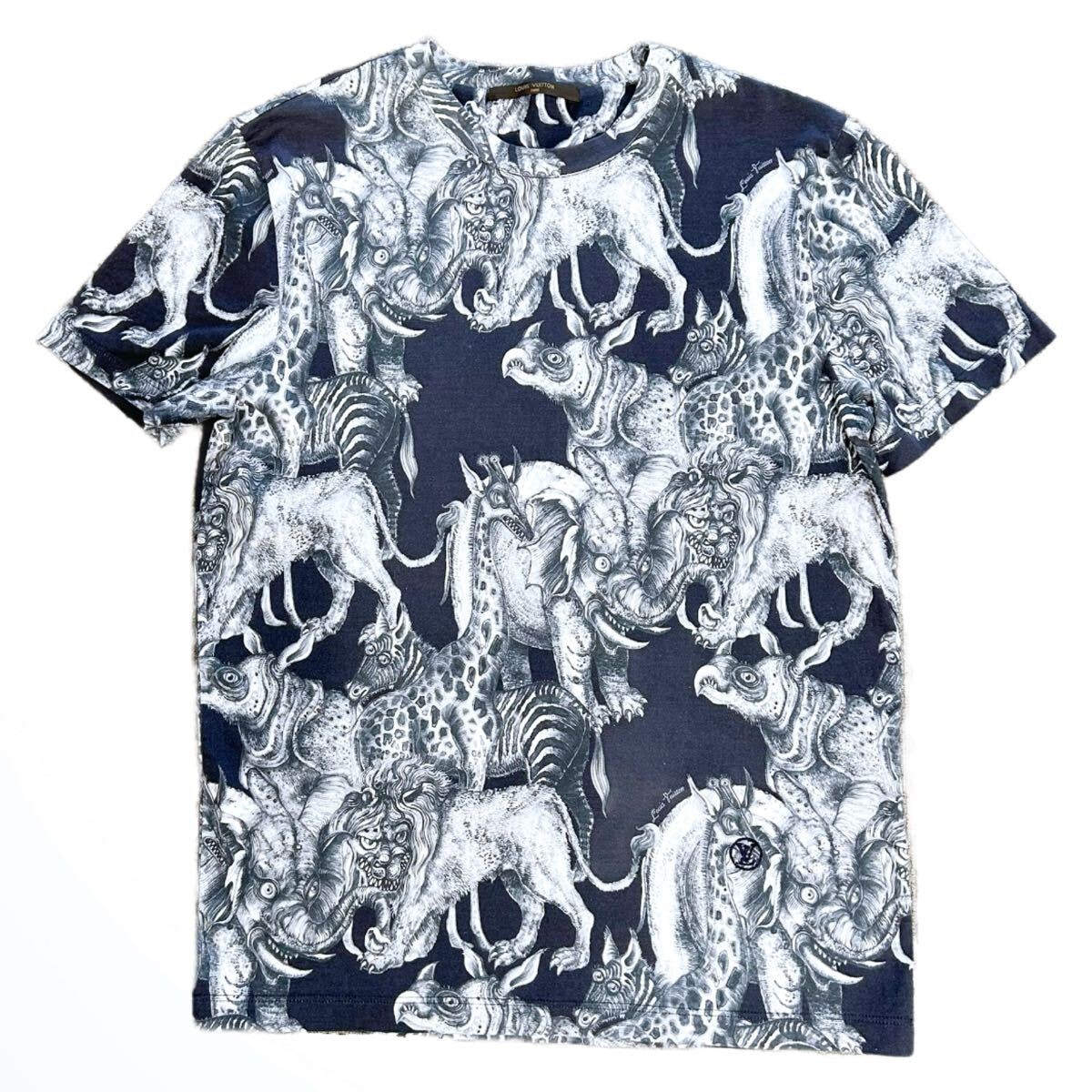 LOUIS VITTON ルイ・ヴィトン　チャップマン・ブラザーズ　Tシャツ　アニマル　S　動物 総柄